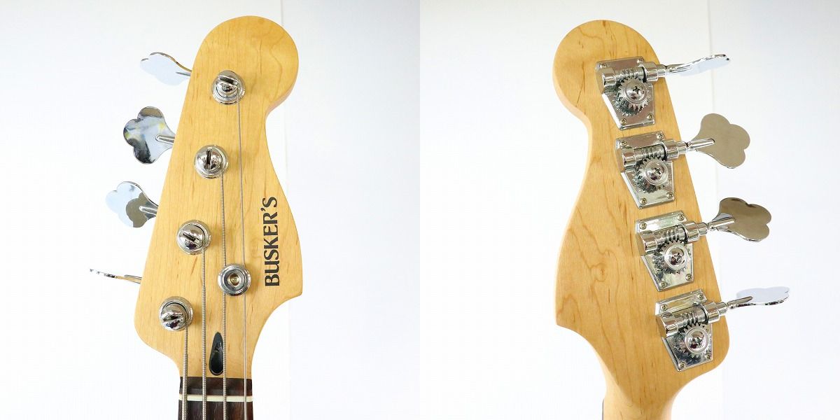 実際に弊社で買取させて頂いた★BUSKER'S/バスカーズ プレシジョンベースタイプ ブラック エレキベース 動作確認済みの画像 3枚目