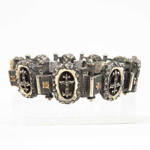 実際に弊社で買取させて頂いたFAL/エフエーエル ウォールズオブザストロングホールドブレスレット FA-B-0048 10Kフレアカスタムの画像 1枚目