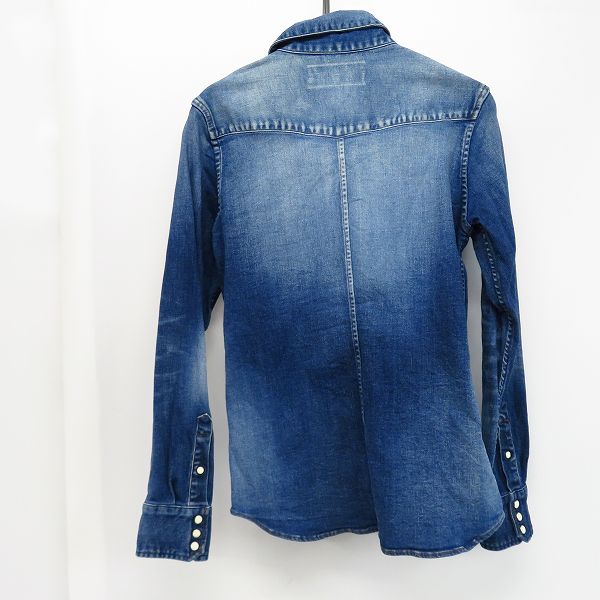 実際に弊社で買取させて頂いたAKM/エーケーエム デニムシャツ ウォッシュ加工 CNU051/Lの画像 1枚目