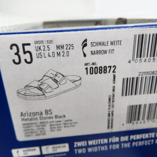 実際に弊社で買取させて頂いたBIRKENSTOCK/ビルケンシュトック ARIZONA ブラック/35の画像 7枚目