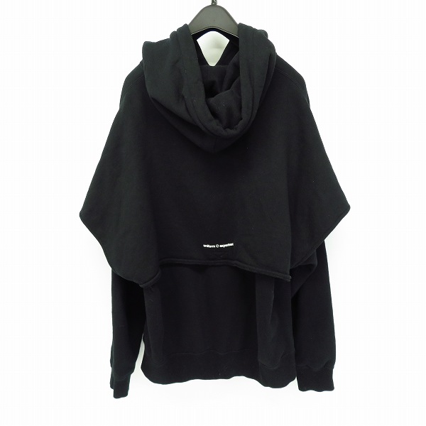実際に弊社で買取させて頂いたUNIFORM EXPERIMENT/ユニフォームエクスペリメント BACK VENTILATION BIG HOODIE パーカー/1の画像 1枚目