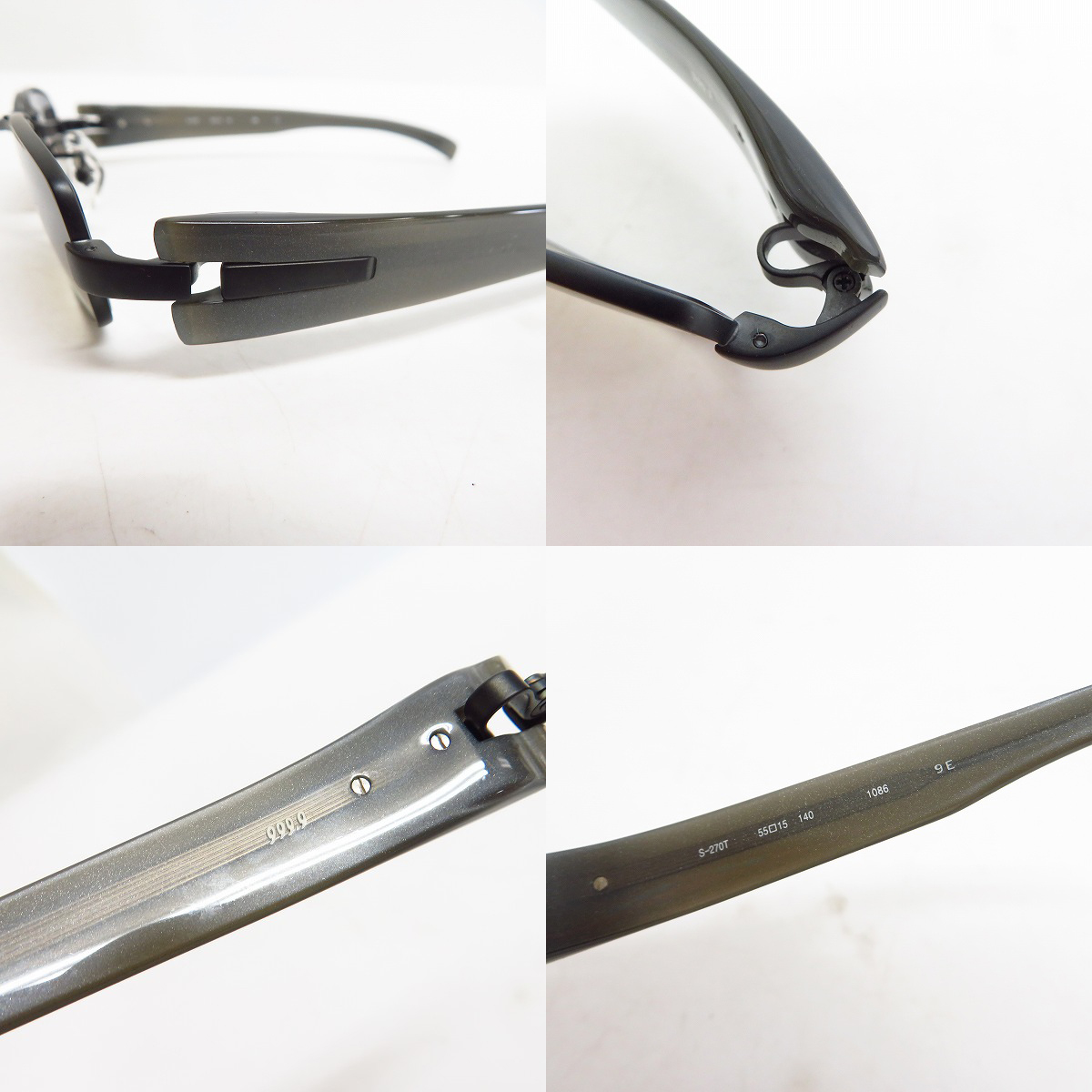 実際に弊社で買取させて頂いた999.9/フォーナインズ サングラス S-270Tの画像 4枚目