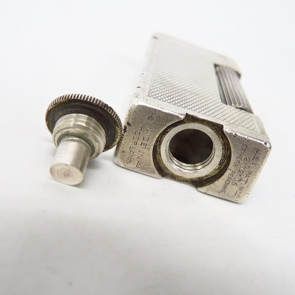 実際に弊社で買取させて頂いたdunhill/ダンヒル ヴィンテージ サイドローラー ガスライター/0.925 NC刻印の画像 2枚目