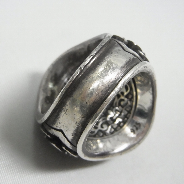 実際に弊社で買取させて頂いたLeathers and Treasures/レザーズアンドトレジャーズ  オーバルスクロールベゼルカレッジリングの画像 4枚目