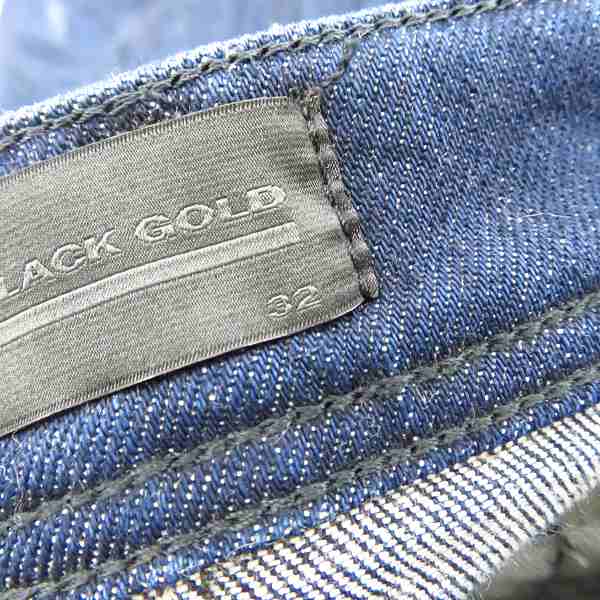 実際に弊社で買取させて頂いたDIESEL BLACK GOLD/ディーゼルブラックゴールド ボタンフライ レザーパッチ TYPE-2614/32の画像 5枚目