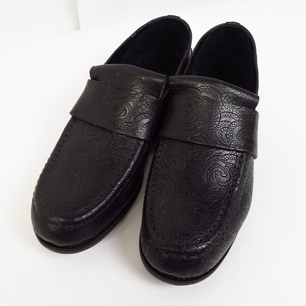 実際に弊社で買取させて頂いたISAMU KATAYAMA BACKLASH/バックラッシュ イタリーショルダー型押しローファー 620-02/25.5