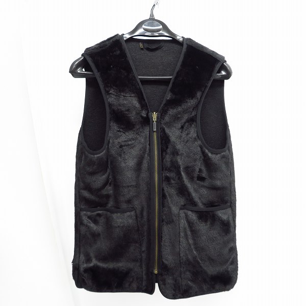 実際に弊社で買取させて頂いたBarbour/バブアー SL Fur Liner リバーシブル フェイクファーライナーベスト/36の画像 2枚目