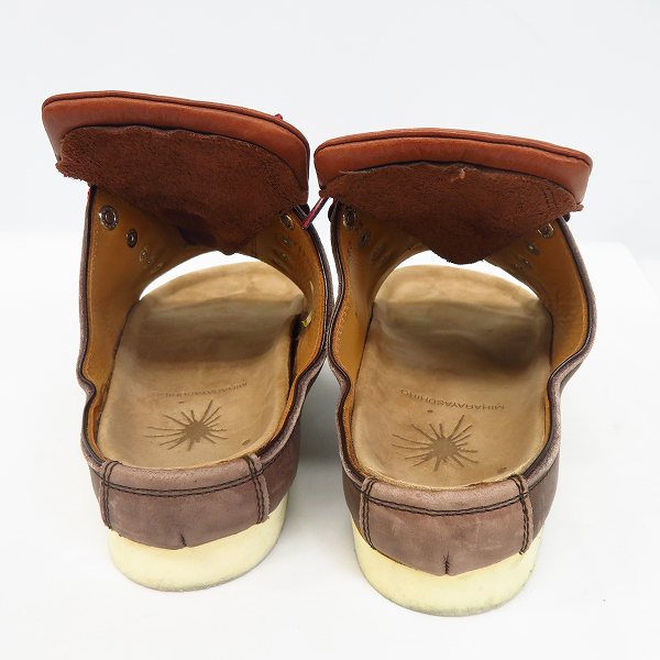 実際に弊社で買取させて頂いたMIHARAYASUHIRO/ミハラヤスヒロ レザー サンダル MY53230300/25の画像 1枚目