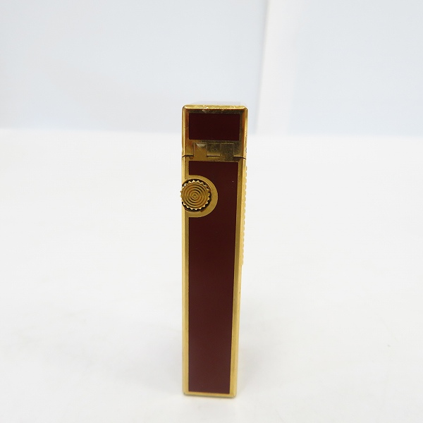 実際に弊社で買取させて頂いたdunhill/ダンヒル サイドローラーガスライター レッド×ゴールドの画像 2枚目