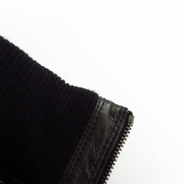 実際に弊社で買取させて頂いたHUGO BOSS/ヒューゴボス ゴートスキン レザージャケット/40Rの画像 7枚目