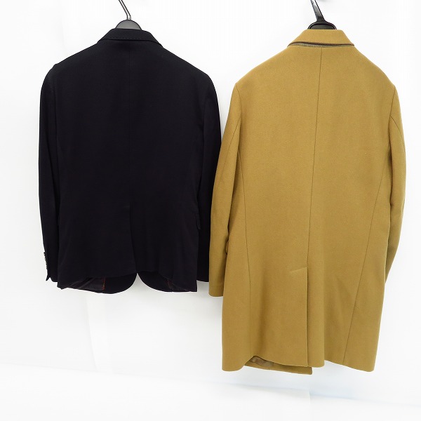 実際に弊社で買取させて頂いたnano universe/ナノユニバース EDIFICE/エディフィス 2Bテーラード/カシミヤ混ロングコート/44/S 2点セットの画像 1枚目