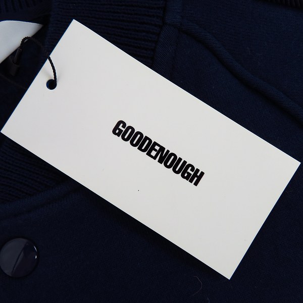 実際に弊社で買取させて頂いた【未使用】GOODENOUGH/グッドイナフ SWEAT VARSITY JACKET GE-141101/Mの画像 4枚目