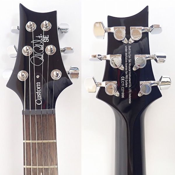 実際に弊社で買取させて頂いた★PRS/Paul Reed Smith/ポールリードスミス SE Custom 24 バードインレイ ギグケース付 の画像 2枚目