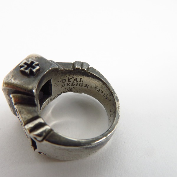 実際に弊社で買取させて頂いたDEAL DESIGN/ディールデザインリング クロスデザイン ストーンリング/13号の画像 5枚目