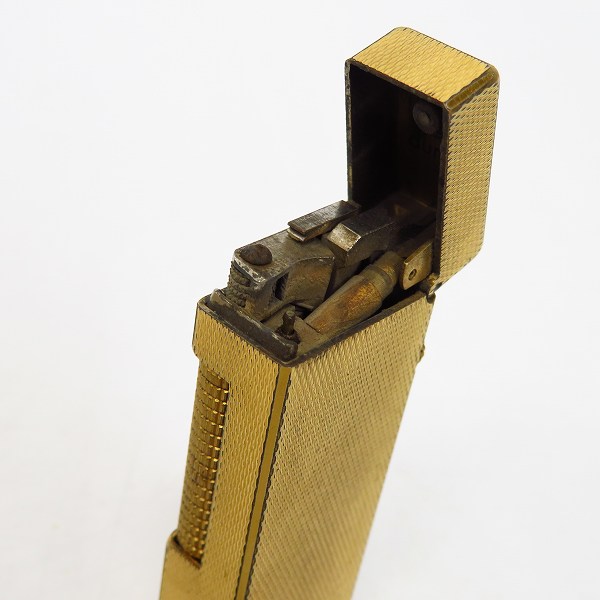 実際に弊社で買取させて頂いたdunhill/ダンヒル ダイヤカット サイドローラー ガスライター ゴールドの画像 3枚目