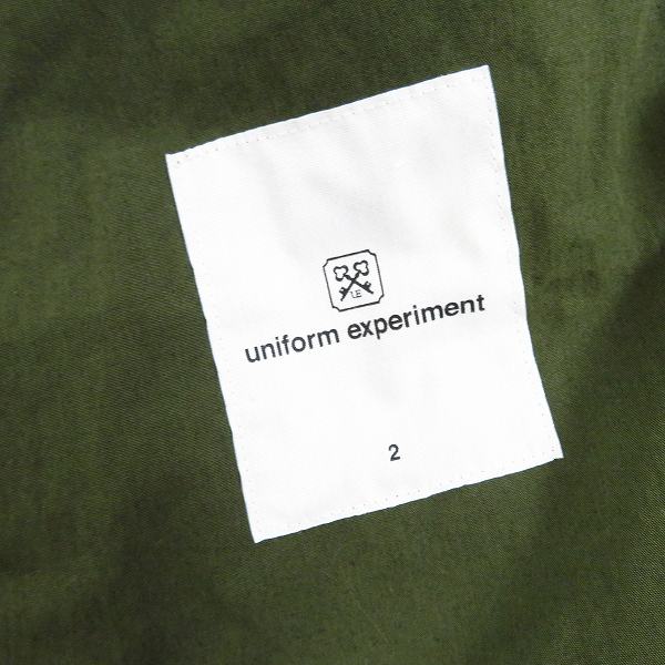 実際に弊社で買取させて頂いたUNIFORM EXPERIMENT/ユニフォームエクスペリメント モッズコート/2の画像 2枚目