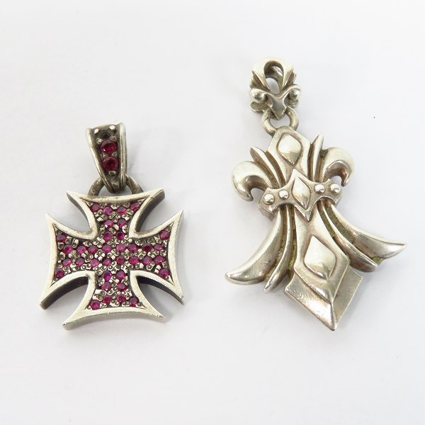 実際に弊社で買取させて頂いたDEALDESIGN/ディールデザイン他 アイアンクロス ペンダント 等 リング ブレスレット 5点セットの画像 3枚目