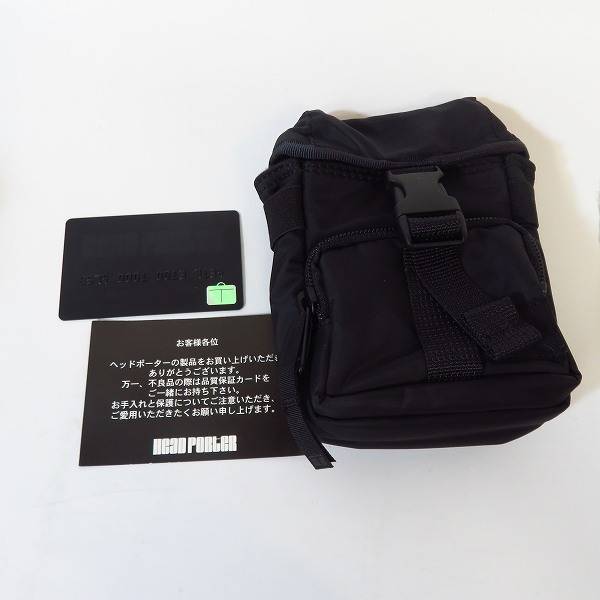 実際に弊社で買取させて頂いたHEAD PORTER/ヘッドポーター BLACK BEAUTY PDAポーチの画像 6枚目