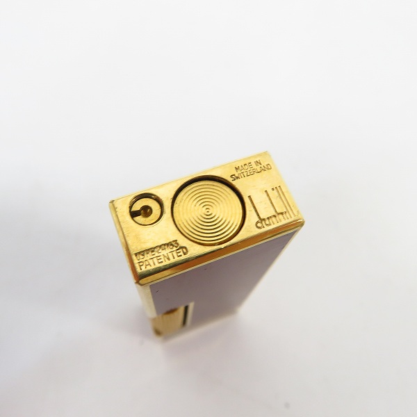 実際に弊社で買取させて頂いたdunhill/ダンヒル サイドローラーガスライター レッド×ゴールドの画像 3枚目