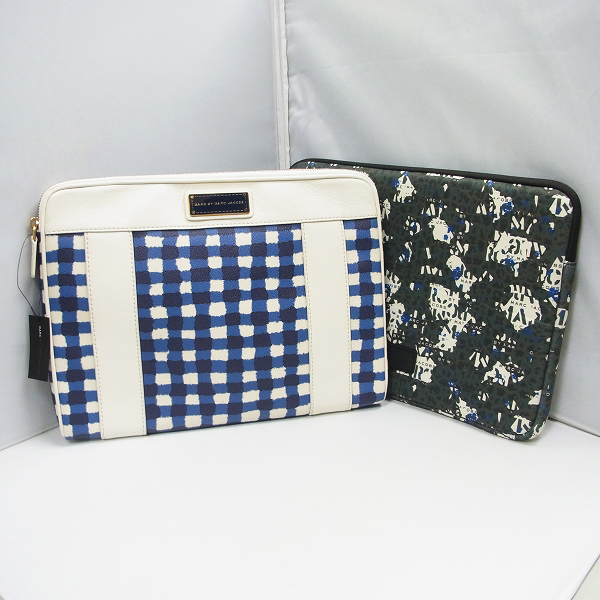 実際に弊社で買取させて頂いた【未使用】MARC BY MARC JACOBS/マークバイマークジェイコブス PC タブレットケース M0001053A/M6131011 2点セット