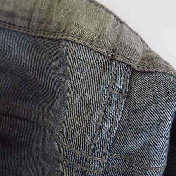 実際に弊社で買取させて頂いたHYDROGEN/ハイドロゲン ダメージ加工 カモフラ インディゴ デニムパンツ ジーンズ 30の画像 6枚目