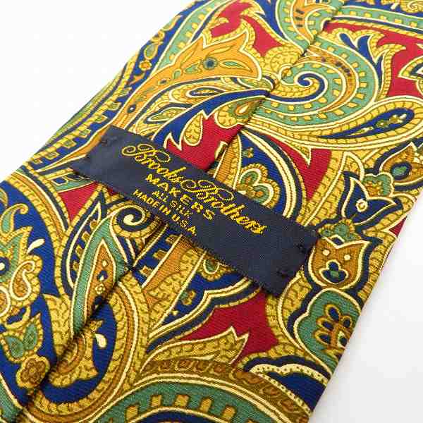 実際に弊社で買取させて頂いたBrooks Brothers/ブルックスブラザーズ ペイズリー柄 シルクネクタイの画像 1枚目