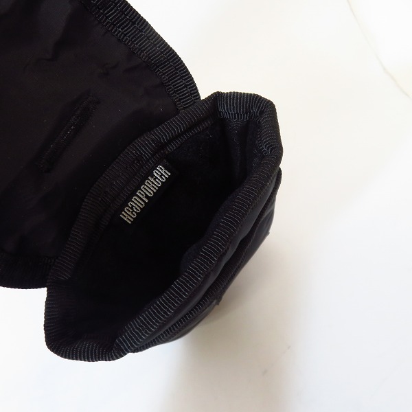 実際に弊社で買取させて頂いたHEAD PORTER/ヘッドポーター BLACK BEAUTY マルチケース ポーチの画像 3枚目