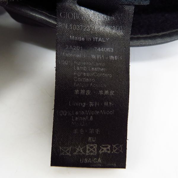 実際に弊社で買取させて頂いたGIORGIO ARMANI/ジョルジオ アルマーニ 羊革/シープ レザーグローブ/手袋 Size：Lの画像 3枚目