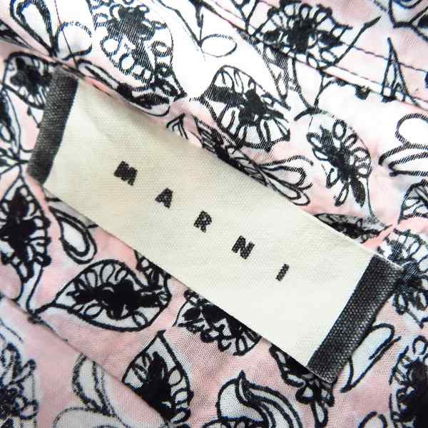 実際に弊社で買取させて頂いたMARNI/マルニ フラワー総柄L/Sシャツ/44の画像 2枚目