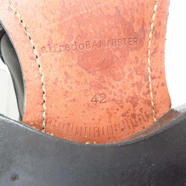 実際に弊社で買取させて頂いたalfredoBANNISTER/アルフレッドバニスター レザーモンクストラップブーツ/42の画像 5枚目