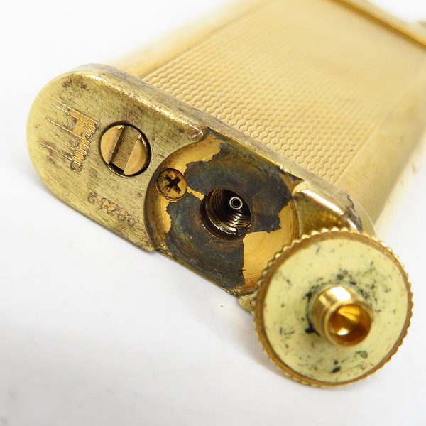 実際に弊社で買取させて頂いたdunhill/ダンヒル UNIQUE/ユニーク ローラー ガスライター ゴールドの画像 2枚目