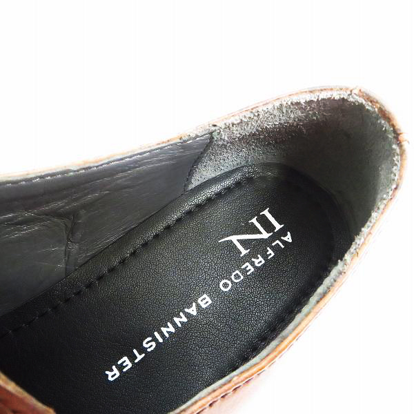 実際に弊社で買取させて頂いたalfredoBANNISTER IN/アルフレッドバニスター プレーントゥシューズ/42の画像 4枚目