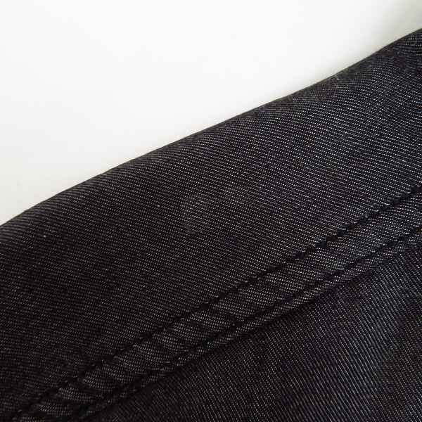 実際に弊社で買取させて頂いたDIET BUTCHER SLIM SKIN/ダイエットブッチャースリムスキン 12AW ウエスタンシャツ インディゴブルー×グレー 1の画像 5枚目