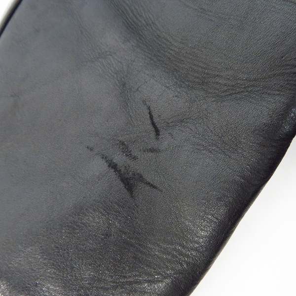 実際に弊社で買取させて頂いたDIET BUTCHER SLIM SKIN/ダイエットブッチャースリムスキン 12AW レザースリーブ ニットブルゾン 1　の画像 7枚目