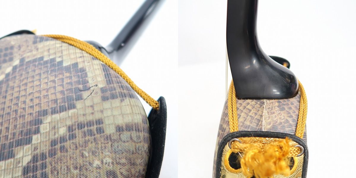 実際に弊社で買取させて頂いた★三線/サンシン 沖縄 三味線 和楽器/人工皮タイプの画像 5枚目