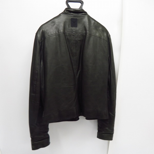 実際に弊社で買取させて頂いた【JPタグ】ARMANI JEANS/アルマーニジーンズ シングル ライダースジャケット Lの画像 1枚目