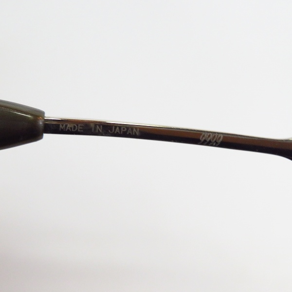 実際に弊社で買取させて頂いた999.9/フォーナインズ メタルフレーム 度入り眼鏡/メガネフレーム シルバー/SP-10T 2の画像 5枚目