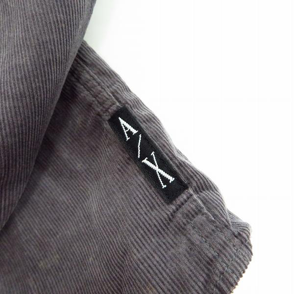 実際に弊社で買取させて頂いたARMANI EXCHANGE/アルマーニエクスチェンジ 裾ロゴ コーデュロイ長袖シャツ Sの画像 4枚目