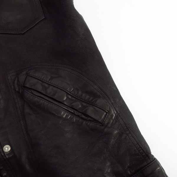 実際に弊社で買取させて頂いたBACKLASH/バックラッシュ ドイツカーフ製品染めベスト 1571-01/Mの画像 6枚目