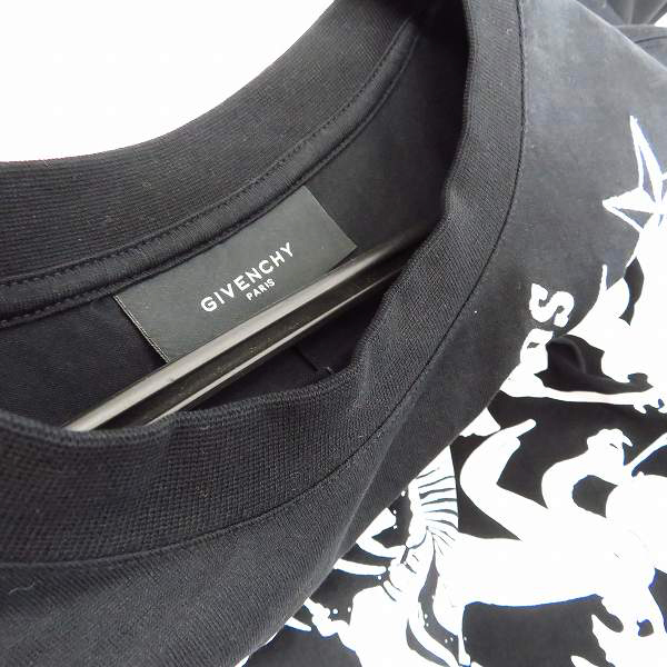 実際に弊社で買取させて頂いたGIVENCHY/ジバンシィ 12SS スカルタトゥー 刺繡 プリントTシャツ S の画像 4枚目