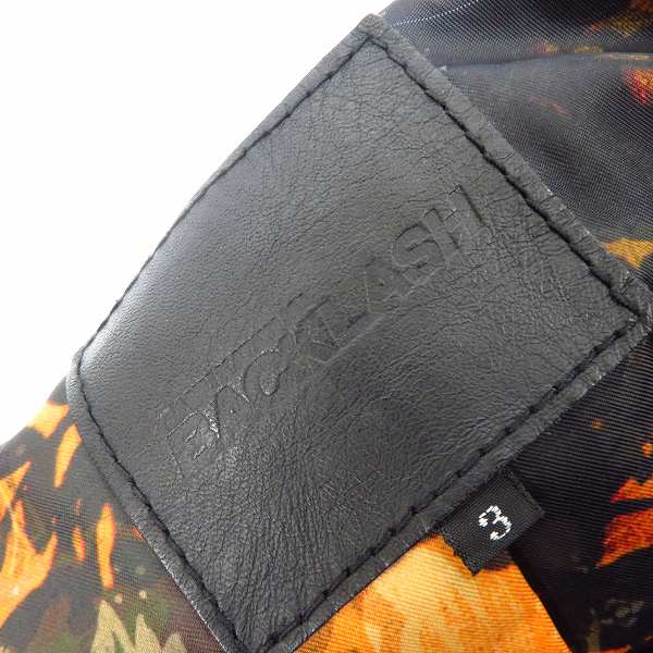 実際に弊社で買取させて頂いたBACKLASH/バックラッシュ GUIDI グイディ ベビーカーフ製品染め レザーシングルジャケット 1636-04/Lの画像 2枚目