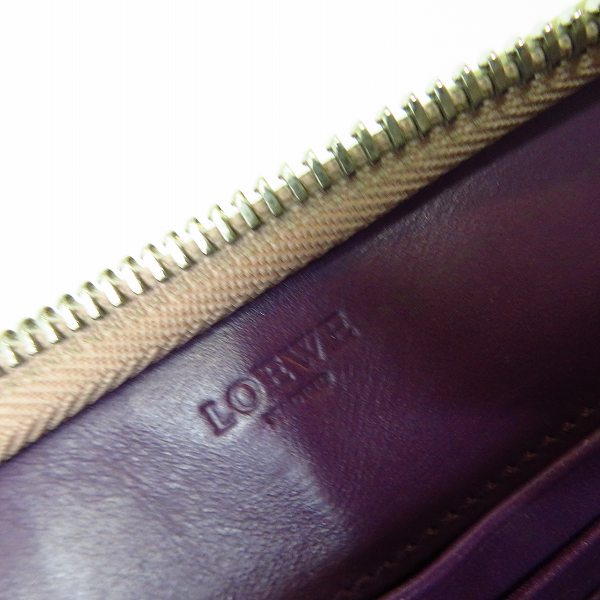 実際に弊社で買取させて頂いた【保証書付き】LOEWE/ロエベ ZIP AROUND WALLET ラウンドファスナー長財布 の画像 4枚目