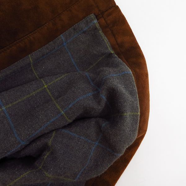 実際に弊社で買取させて頂いたHUGO BOSS/ヒューゴボス スエードレザー コート/42の画像 7枚目