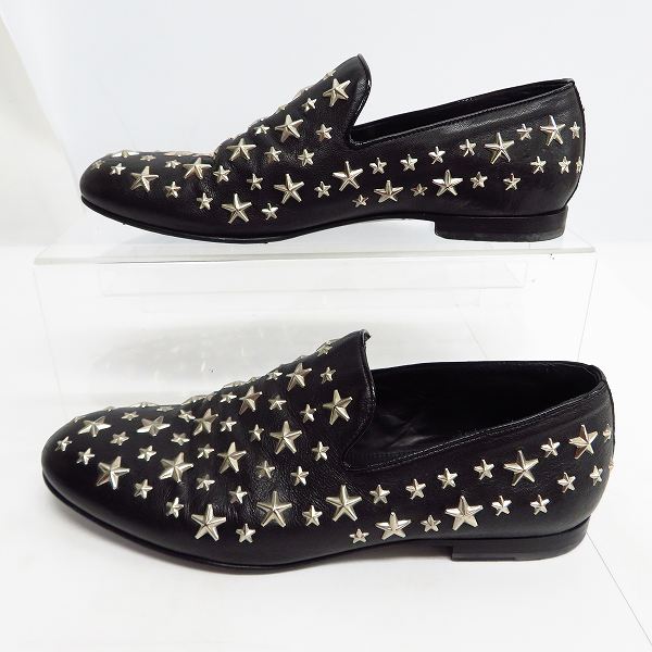 実際に弊社で買取させて頂いたJimmy Choo/ジミーチュウ スタッズ スリッポン/ブラック/41の画像 3枚目