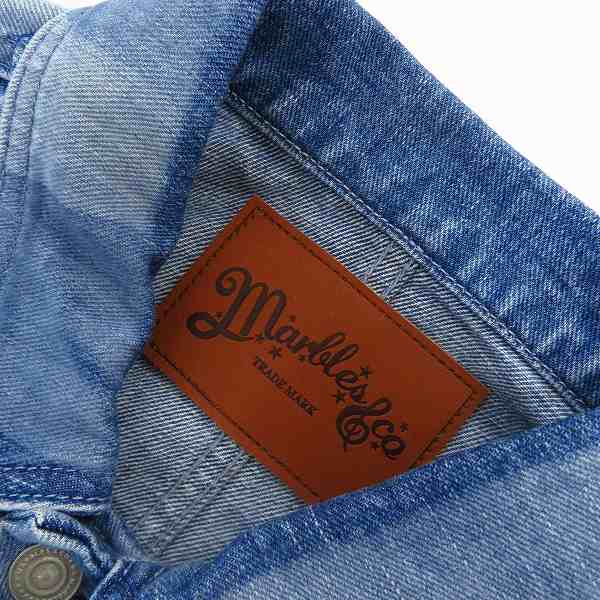 実際に弊社で買取させて頂いた【未使用】Marbles/マーブルス DENIM COVERALL デニムカバーオール ジャケット MJK-S1803 size：Lの画像 2枚目