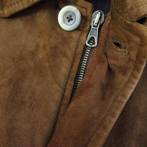 実際に弊社で買取させて頂いたHUGO BOSS/ヒューゴボス スエードレザー コート/42の画像 8枚目