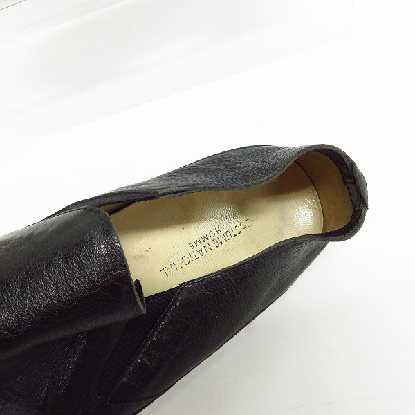 実際に弊社で買取させて頂いたCoSTUME NATIONAL HOMME/コスチュームナショナルオム レザースリッポンシューズ/7の画像 4枚目