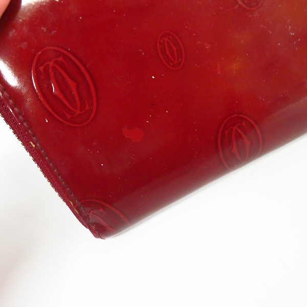 実際に弊社で買取させて頂いたCartier/カルティエ ハッピーバースデー ラウンドファスナー長財布 L3001283の画像 7枚目