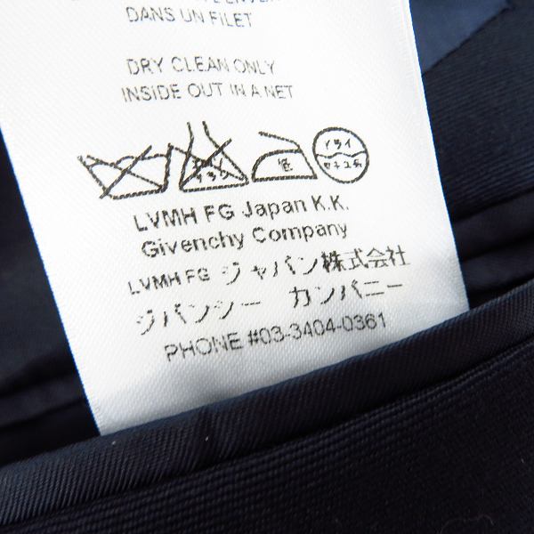 実際に弊社で買取させて頂いた【JPタグ】GIVENCHY/ジバンシー MA-1袖 切替え 2B ジャケット 15S 3242 021/46の画像 5枚目