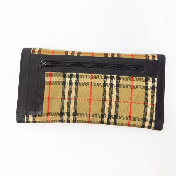 実際に弊社で買取させて頂いたBURBERRY/バーバリー チェック柄 長財布/ウォレットの画像 2枚目